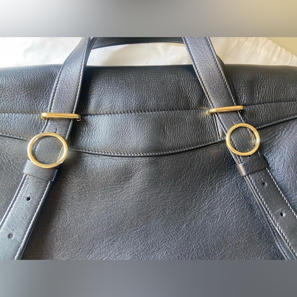 Cuyana Convertible Satchel 13-inch Black Pebbled Leather - Picture 9 of 16